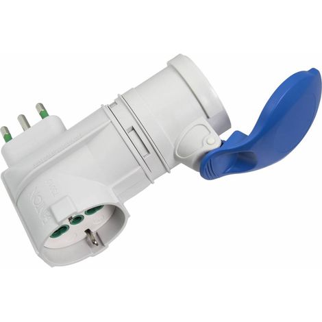 FME 73.010 ADATTATORE CEE 16A+T 2P+T SCHUKO 220V IP44
