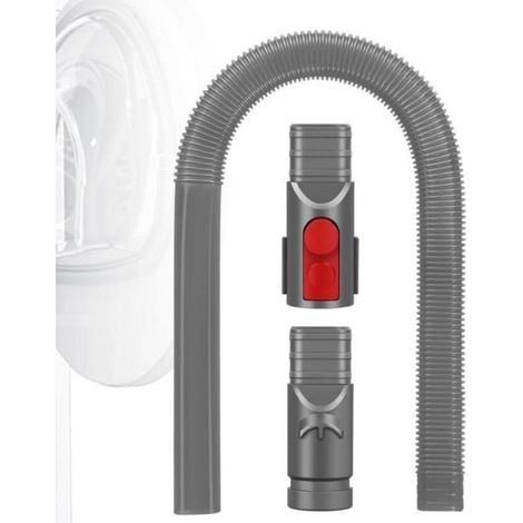 Embout Suceur Plat Flexible Longue, Compatible avec Dyson V6 V7 V8 V10 V11 V12 V15, Accessoire Aspirateur pour Enlève les Peluches des Sèche-linge, des Ouvertures d'Aération et de la Voiture