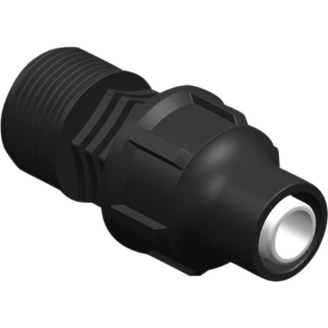 Connettore filettato 25x3/4" per tubi dell'acqua in PE PN4 BAR