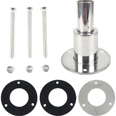 Adaptateur de tuyau d'échappement pour coque, en acier inoxydable 316, pour chauffage diesel, chauffage de stationnement, tuyau d'échappement, accessoires de matériel marin pour camion, bateau (1/5)