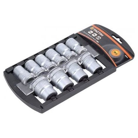 TACTIX - SET CHIAVI A BUSSOLA 1/2 ESAGONALI 10 PEZZI