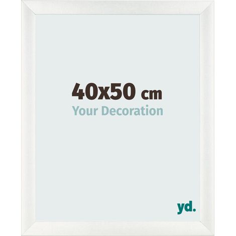 yd. - Cadre photo 40x50 - Blanc Patine - MDF - Pisa (1/5)