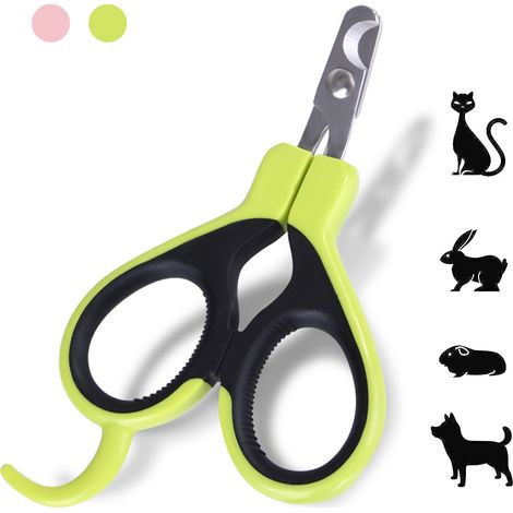 Coupe-griffes verts pour animaux de compagnie - lapin, chiot, chaton, chat, cochon d'Inde (1/5)