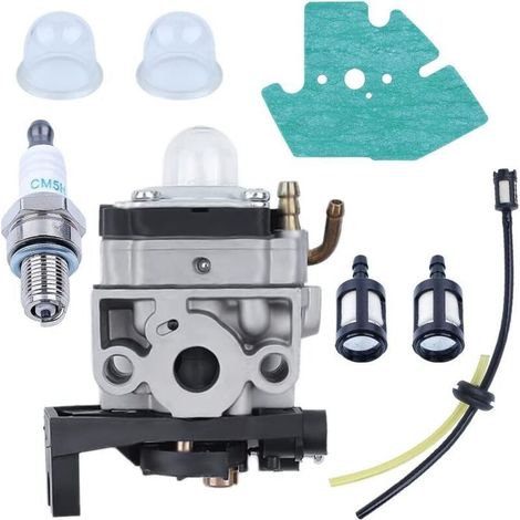 Carburateur pour Moteur Débroussailleuse pour Honda GX25 GX35 GX 25 35 HHT35 HHT35S FG110 avec Tuyau Joint Bougie d'Allumage Kit pour Filtre à Essence Remplacement Accessoires (1/4)