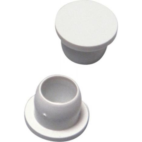 Bouchon blanc plastique tête épaisse diamètre 10 - GOETTGENS SA (1/2)