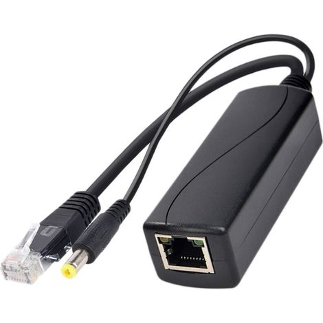 Divisor Power over Ethernet Gigabit PS5712TG 10/100/1000Mbps RJ45 Compatible con IEEE802.3 Af At (30W) PoE (1/4)