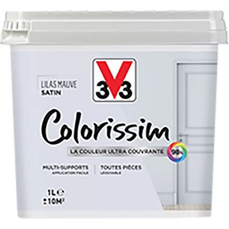 Peinture Multi-supports V33 Colorissim Satin Lilas mauve 1 L