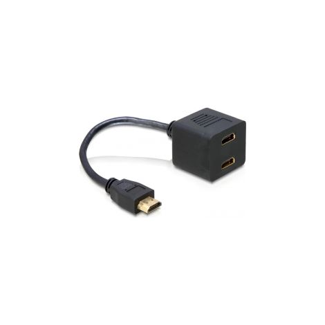 Adaptador HDMI M (salida) - 2 HDMI H (entrada)