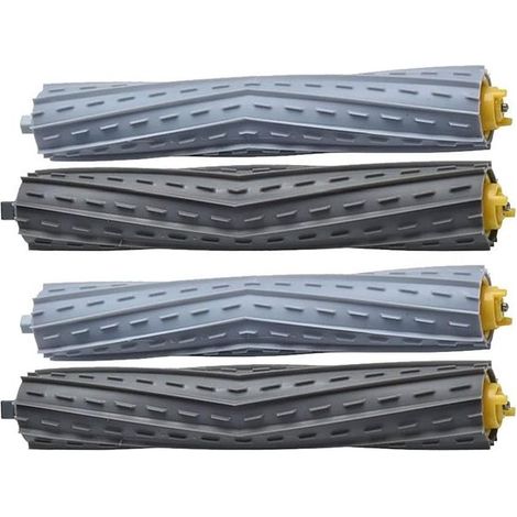 Brosses en caoutchouc adaptées pour iRobot Roomba séries 800 et 900 - Adapté aux pièces iRobot Roomba - Rouleaux Roomba - 4 pièces (1/5)