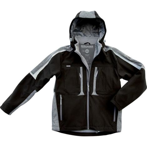 Excess Softshelljacke Proaktiv, Gr.XL schwarz/grau