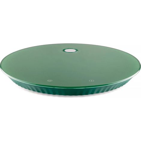 Alessi Bilancia da Cucina Digitale Plissé Verde in Resina Termoplastica e Vetro Temperato