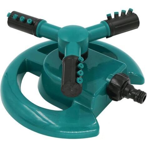 360° drehbarer Rasensprenger (3/4 Zoll), Schnellanschluss, automatischer Rotationssprenger für große Flächen, Bewässerungssysteme, wassersparend und robust (1/5)