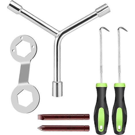 Outil d'expansion des ressorts de cuve intérieure/extérieure pour lave-linge : pince et clé de démontage des ressorts. (1/4)
