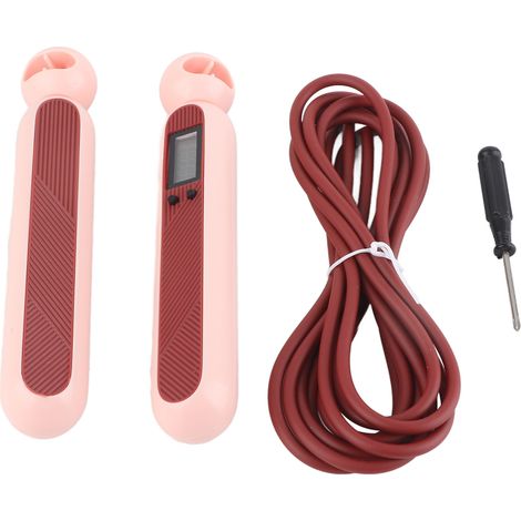 Corde à Sauter Compteur Digital pour Fitness et Sculpture Corporelle, Rose (1/5)