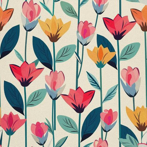Tela decorativa para exteriores Oxford - Motiv Blumen I DX5373 (1/5)