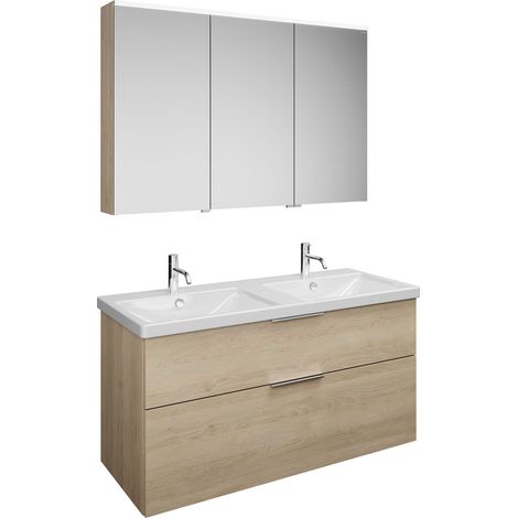 burgbad Eqio Set, bestehend aus Spiegelschrank links,