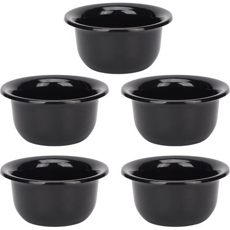 Lot de 5 bols à mousse à raser pour barbe, portables, sûrs et pratiques, pour hommes, pour salon de rasage et domicile. (1/5)