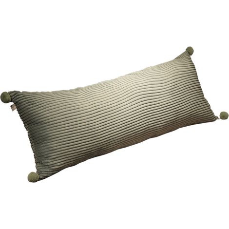 Oreiller Long Pour Adulte - 60 cm - Tissu Cordoue Et Satin Respirant - Support Doux Pour Dormeurs Sur Le Côté Ou Le Dos - Vert - 1 Pièce (1/5)