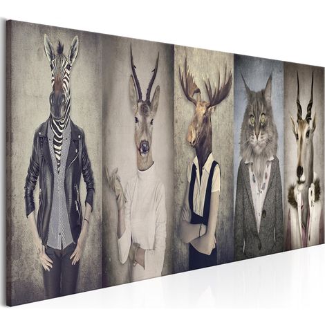 Quadro - Animal Masks - 150x50 (1/4)