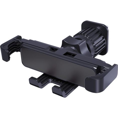 Support Telephone Voiture Grille Aération, Support Universel De Téléphone Portable pour Voiture, Compatible avec Tous Les Smartphones, Clip Ventilation Rotation 360° avec 2 Clips(Noir) (1/5)