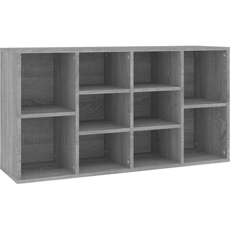 Banc à chaussure Meuble à chaussures Sonoma gris 103x30x55 cm Bois d'ingénierie