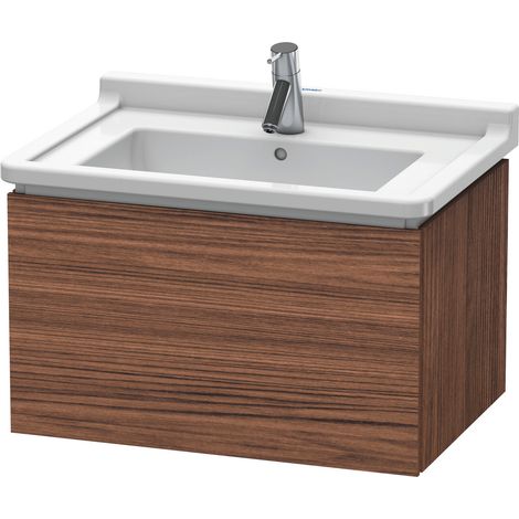 Mueble de baño L-CUBE 469x670x408mm nogal oscuro
