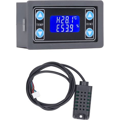 Module de contrôle d'hygrostat numérique haute précision à double sortie relais pour thermostat et hygrostat de température et d'humidité (1/5)