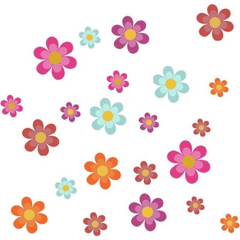 20 PCS Autocollant Antidérapant pour Baignoire étanche,Autocollant de Salle de Bain Baignoire Fleur de Réfrigérateur Sticker Fenêtre de Porte Décoration- (1/3)