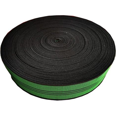 JINRUISI 25 mètres 5 cm sangle élastique pour tapisserie, canapé, chaises, fauteuils, bande de traction pour sièges solide et (1/5)