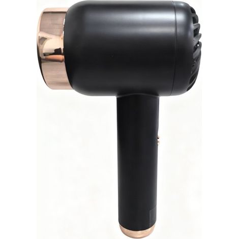 Sèche-cheveux portable sans fil à 3 vitesses, compact, pour hôtel, voyage d'affaires, randonnée, sport, résidence étudiante et plage, noir (1/5)