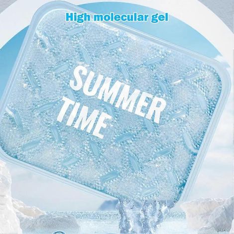 Coussin rafraîchissant d'été pour chaise, coussin de siège confortable en gel doux avec tapis de glace multifonctionnel (1/5)