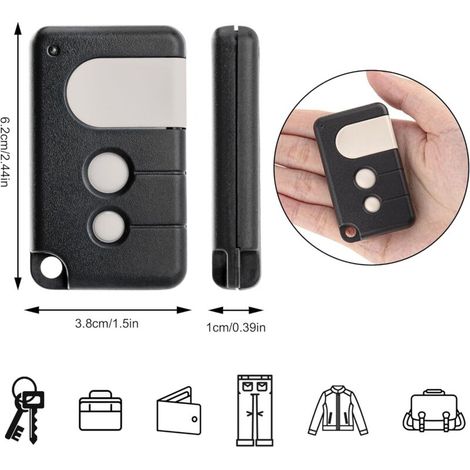 2 Télécommande d'ouverture de Porte de Garage Compatible avec Chamberlain MotorLift LiftMaster TX4RUNI,TX2REV,84335EML,84333E,94333E,4335EML 433,92MHz télécommandes pour MotorLift 500, 700, 1000. (1/4)