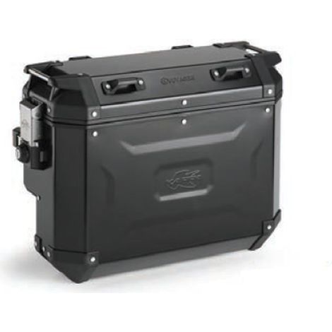 KAPPA 2025/05 VALISE LATÉRALE 33L MONOKEY CAM CÔTÉ KVGS33B K'VOYAGER ALUMINIUM DROIT COULEUR NOIRE ANODISÉE - INSERT