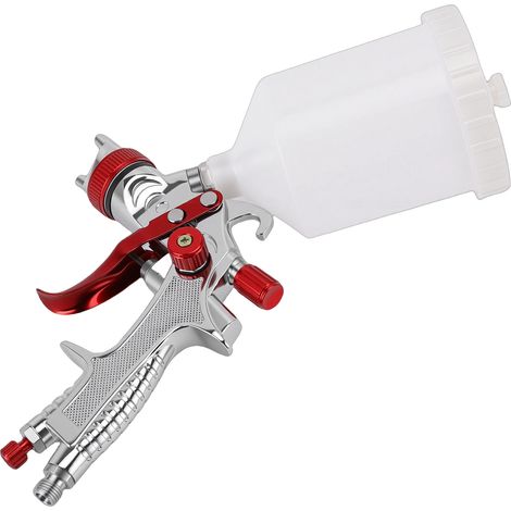 Kit de pistolet de peinture HVLP professionnel à alimentation par gravité, avec buse de 1,3 mm et réservoir de 500 ml, à haut débit, pour retouches de peinture automobile et de vernis de finition (1/5)