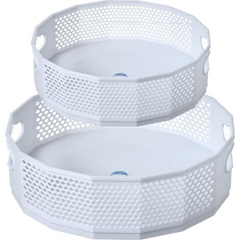 2 étagères à épices rotatives, support à épices rotatif en plastique pour le rangement dans les placards de cuisine (1/4)