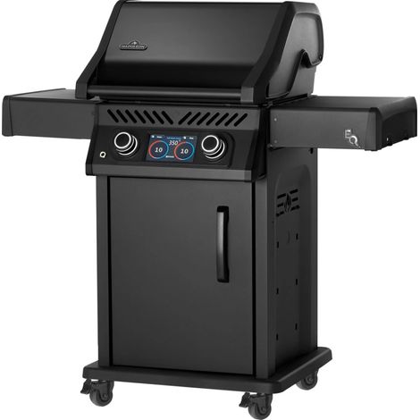 barbecue elettrico napoleon "req365" nero 2 bruciatori
