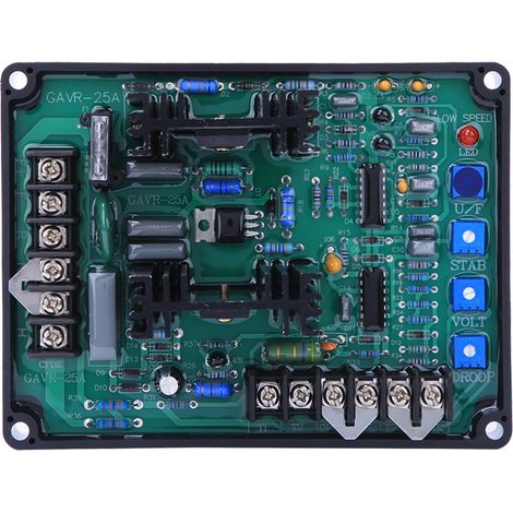 Régulateur de tension automatique monophasé à 2 fils pour groupe électrogène sans balais AVR GAVR-25A (1/5)
