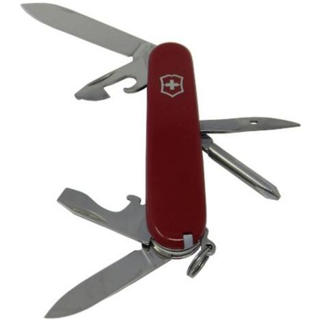 Couteau suisse Victorinox Tinker avec ouvre-boîte et tournevis 12 fonctions idéal pour les personnes en déplacement 1.4603.B1 62 grammes sous blister. (1/2)