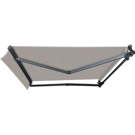 Store Banne Monobloc MOTORISÉ 4,2 X 3,5 m Anthracite - DICKSON® GRIS (1/4)