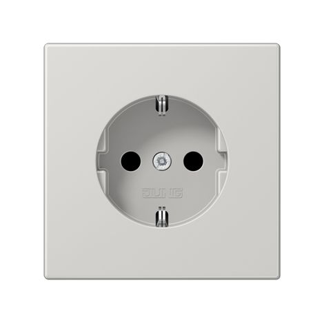 Jung Toma de corriente SCHUKO®, 16 A 250 V , duroplast, serie LS, gris claro LS 1520 LG