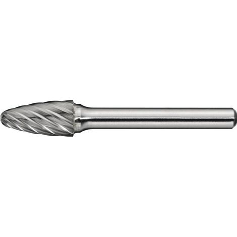 Fraise sur tige RBF INOX D. 6 mm L. tête 18 mm D. de la tige 6 mm carbure engrènement Normal, fin PROMAT (1/3)