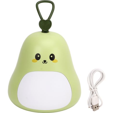 Lampe de chevet mignonne à 3 niveaux d'intensité, rechargeable par USB, avec cordon, idéale pour la chambre ou le salon (XY050X).