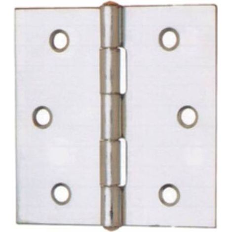 24 x CERNIERA PERNO FISSO 121 ACC ZINC  80 X 80 MM