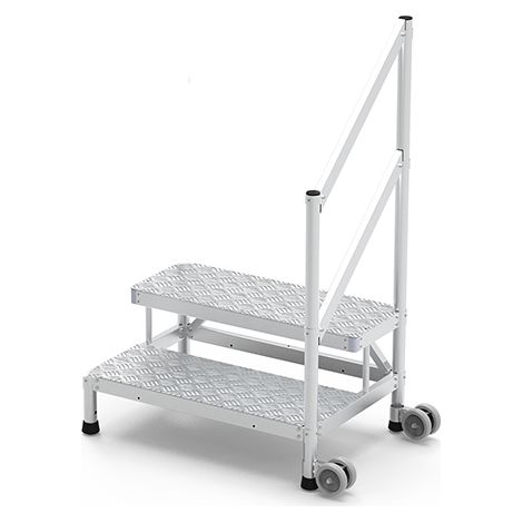 Stufenpied 2 Stufen - Maximale Arbeitshöhe 2.50m - Breite 1.15m - MP2-100-RLGCD