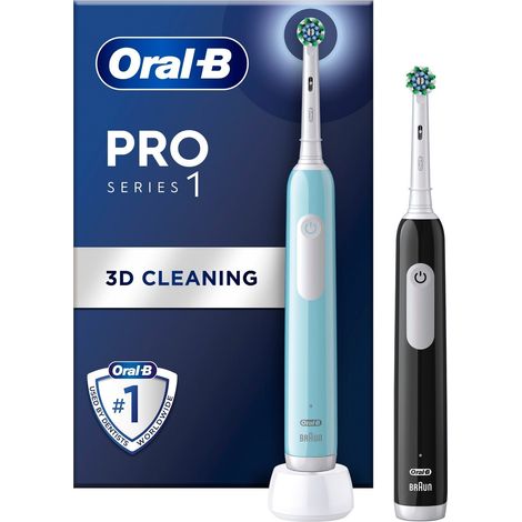 Cepillo de dientes eléctrico Pro1 Duo Negro / Turquesa (1/5)