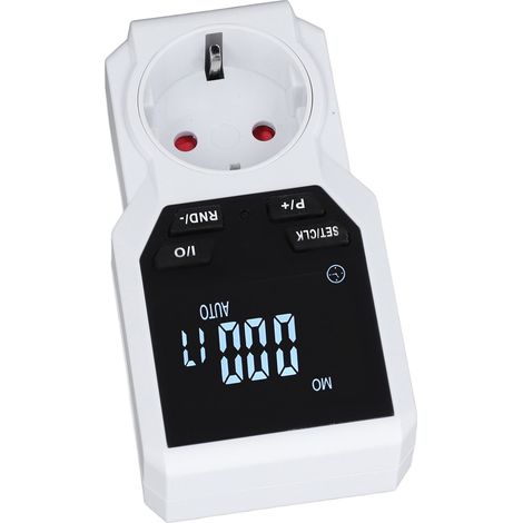 Minuterie numérique pour prise de courant intérieure, interrupteur temporisé pour cuisine ou maison, prise UE 230 V (1/5)