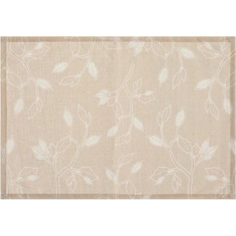 Set de Table Design "Fleurs" 30x45cm Beige (1/2)