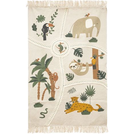 Tapis enfant en coton JUNGLE (1/5)