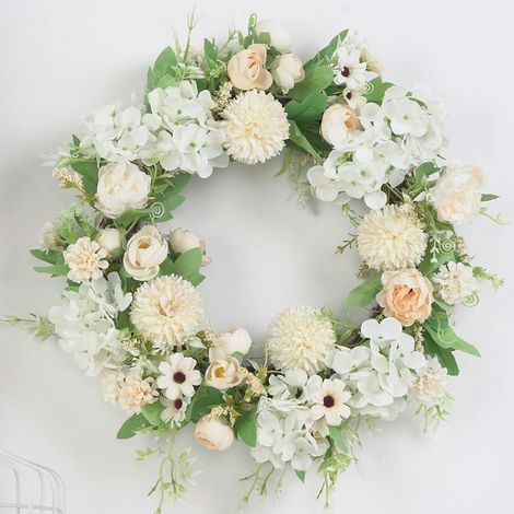 Türkranz, 40 cm Außendurchmesser, florales Design, für Heim- und Partydekoration (1/5)