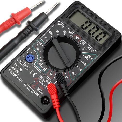Multimètre numérique avec Ohmmeter, Ampèremètre, Voltmètre pour tension AC/DC (1/5)